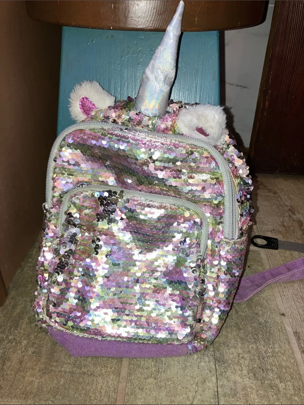 UNICORN SEQUIN MINI SENSORY BACKPACK